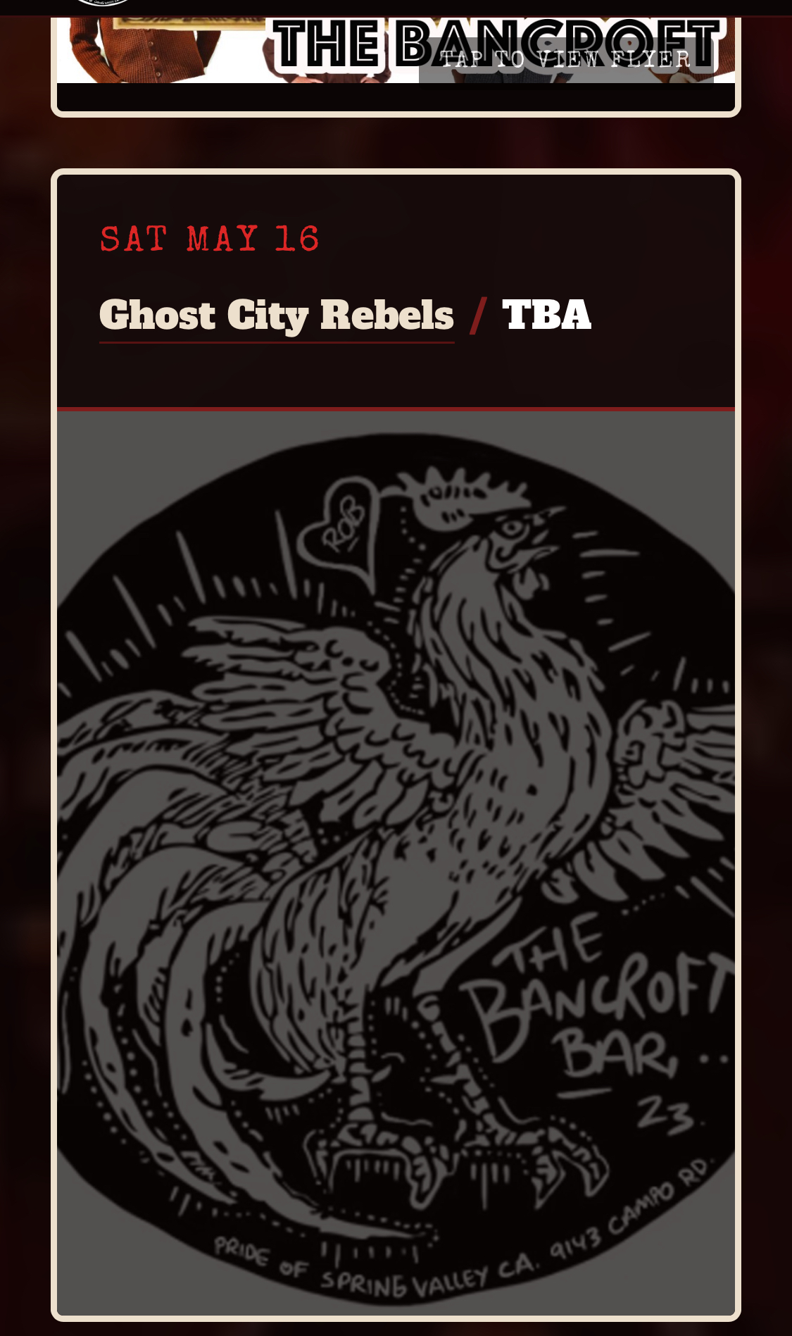 Ghost City Rebels / Sideshow / The Letdown flyer