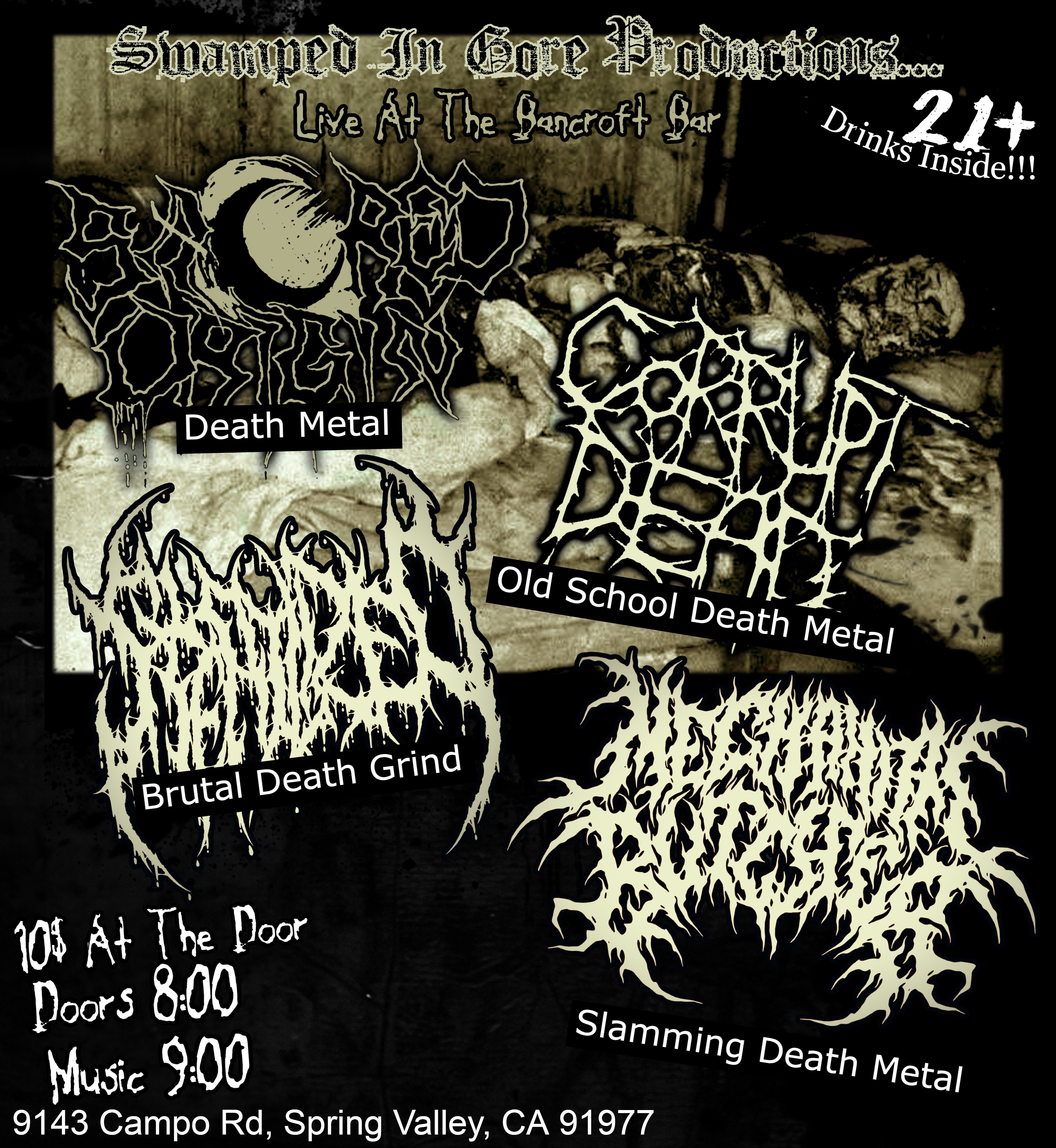 Mechanical Butcher / Sterilized / Epicaricacy / Sacred Origin  flyer