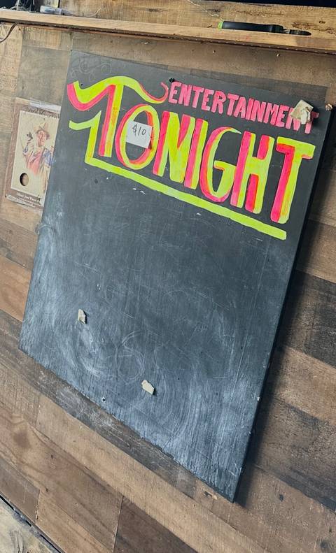 Entertainment Tonight chalkboard